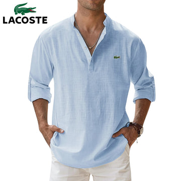 LCT | Chemise Homme Col Tunisien Élégance Old Money