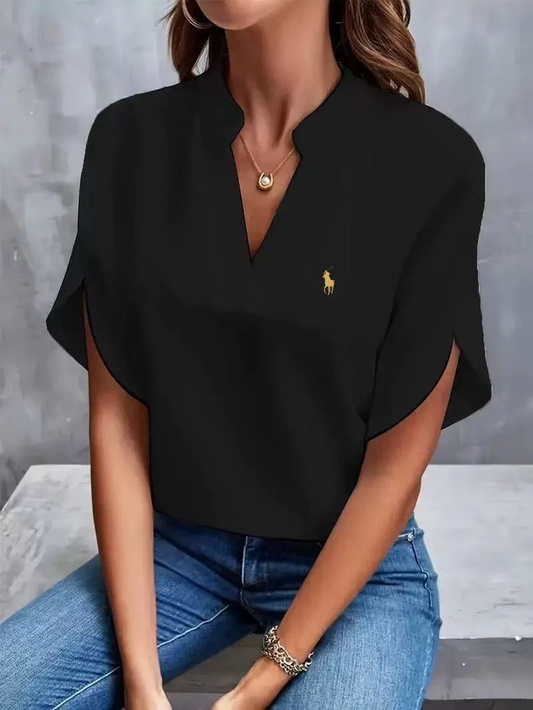 R&L - T-shirt avec col en V