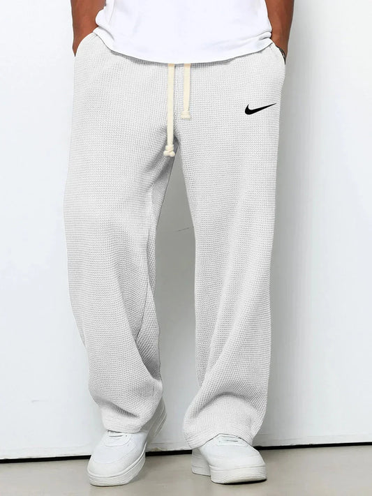 Pantalon texturé coupe relax