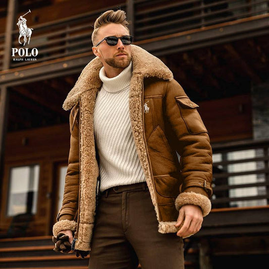 R&L| veste à fourrure pour homme
